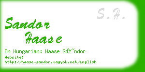 sandor haase business card